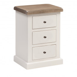 York Painted Standard 3 Drawer Bedside